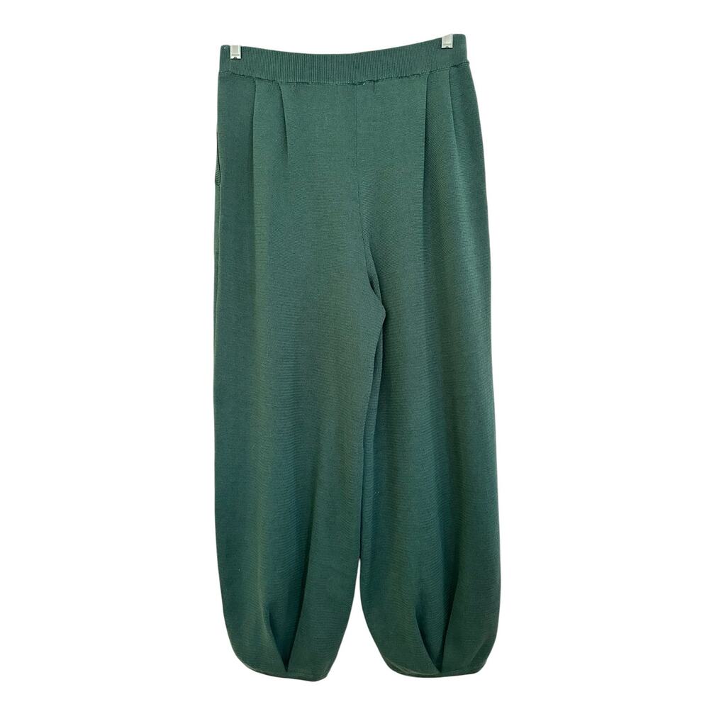 Free People Beach Freya parachute wide-leg green knit pants size XL - Picture 5 of 13